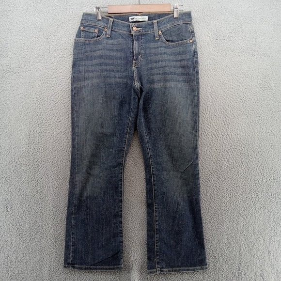 Levis‎ Jeans Womens 30x30 10S Blue 529 Curvy Bootcut Whiskering - Picture 1 of 10